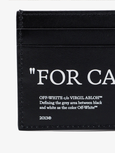 Shop Off-white Off White Man Card Holder Man Black Wallets