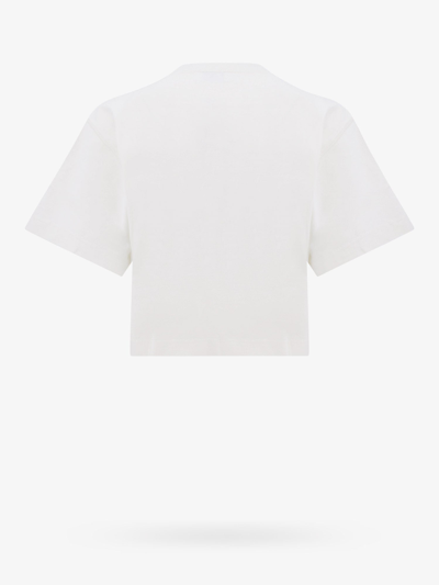 Shop Off-white Off White Woman T-shirt Woman Beige T-shirts In Cream