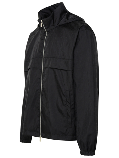 Shop Off-white Black Nylon Jacket Man