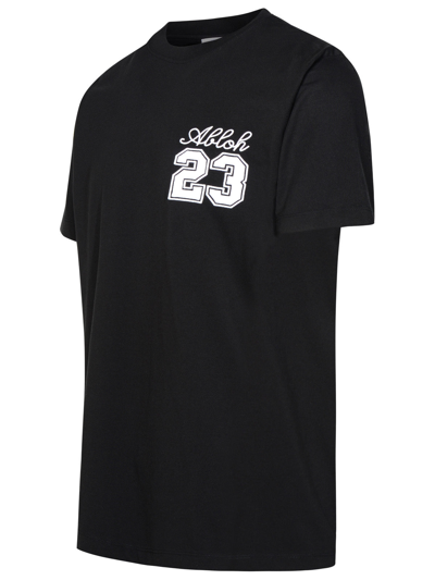 Shop Off-white Man  'logo 23' Black Cotton T-shirt