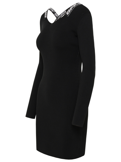Shop Off-white Woman  Black Polyester Blend Dress