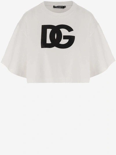 Shop Dolce & Gabbana T-shirts And Polos White In Bianco