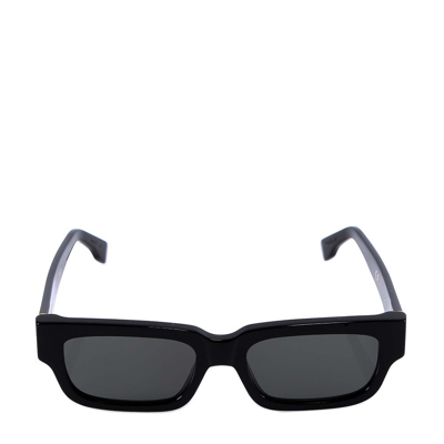 Shop Retrosuperfuture Roma Rectangular Frame Sunglasses In Black