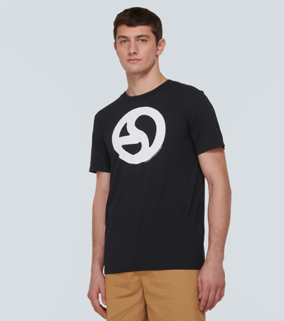 Shop Acne Studios Cotton-blend Jersey T-shirt In Black