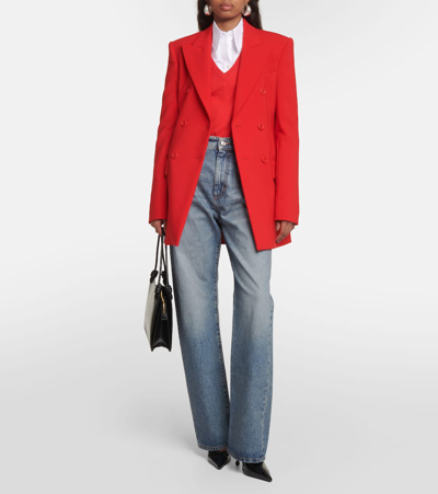 Sportmax Vischio Double-breasted Jacket In Pink