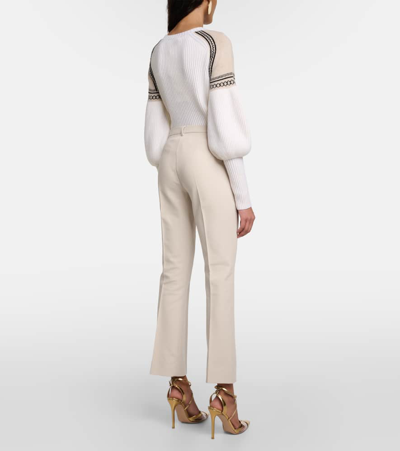 Shop 's Max Mara Fatina Cropped Straight Pants In White