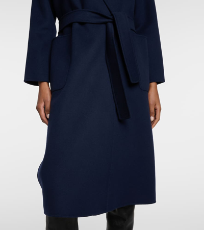 Shop 's Max Mara Nina Virgin Wool Coat In Blue