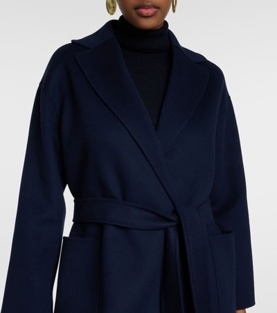 Shop 's Max Mara Nina Virgin Wool Coat In Blue