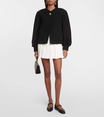 Le Monde Beryl Leather Mary Jane Ballerina Flats In Black