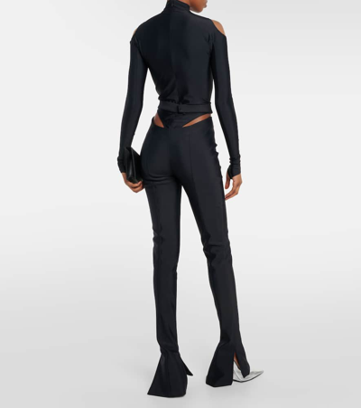 Mugler Cutout Bodysuit In Black