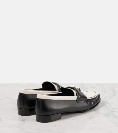Shop Givenchy 4g Leather Loafers In Multicoloured