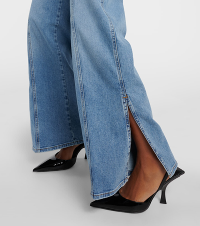 Frame Le Slim Palazzo High-rise Jeans In Blue
