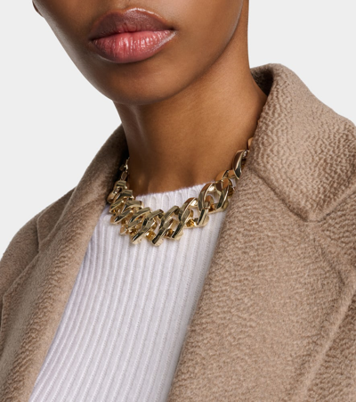 Shop Max Mara Oliver Chain Necklace In Gold