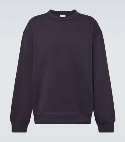 Shop Dries Van Noten Cotton Sweatshirt In Blue