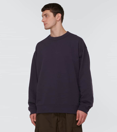 Dries Van Noten Cotton Sweatshirt In Blue
