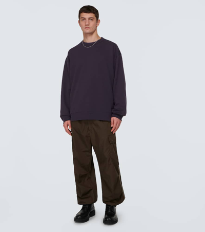 Shop Dries Van Noten Cotton Sweatshirt In Blue