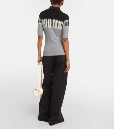 Shop Proenza Schouler White Label Louisa Wool Polo Shirt In Multicoloured