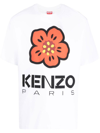 Shop Kenzo Boke Flower T-shirt Clothing In White