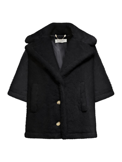 Shop Max Mara Cape Coat In Black
