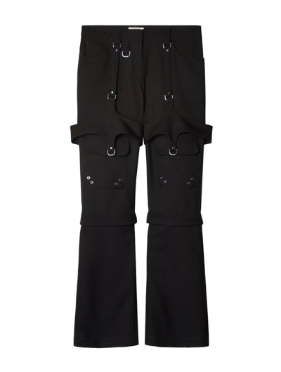 Shop Off-white Regular & Straight Leg Pants In Black