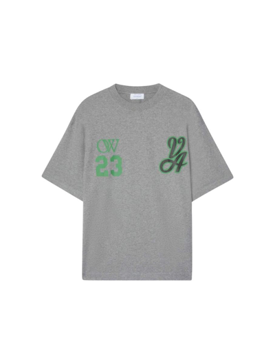 Shop Off-white T-shirts In Grey