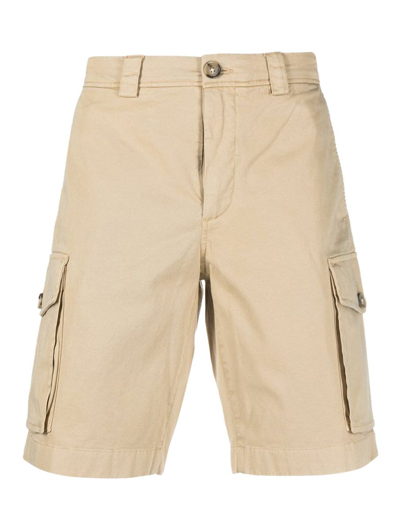 Shop Woolrich Cargo Shorts In Nude & Neutrals