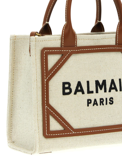 Shop Balmain 'b-army' Shopping Bag In Multicolor