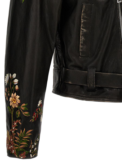 Shop Etro Nail Floral Embroidery In Black