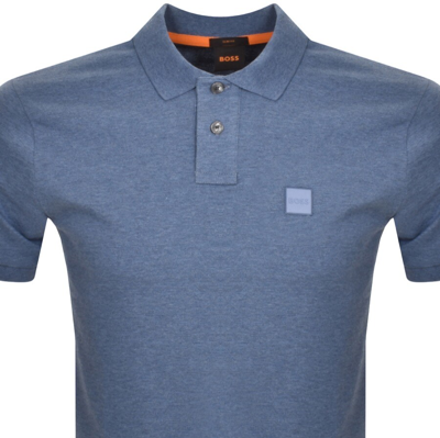 Shop Boss Casual Boss Slim Fit Passenger Polo T Shirt Blue