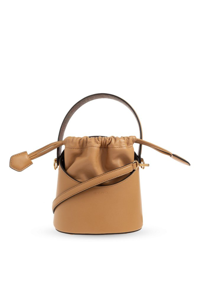 Shop Etro Saturno Mini Shoulder Bag In Brown