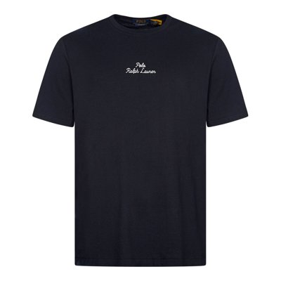 Shop Polo Ralph Lauren Centre Script T-shirt In Navy