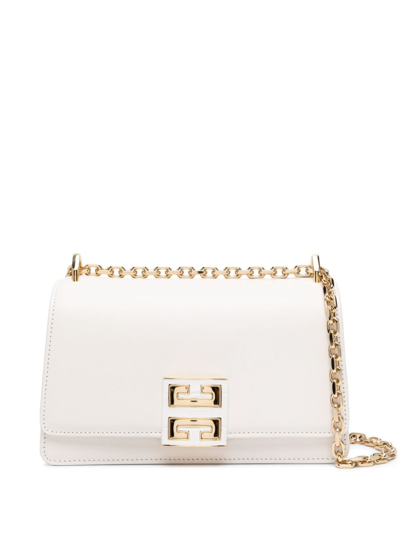 Shop Givenchy White 4g Leather Cross Body Bag In Neutrals
