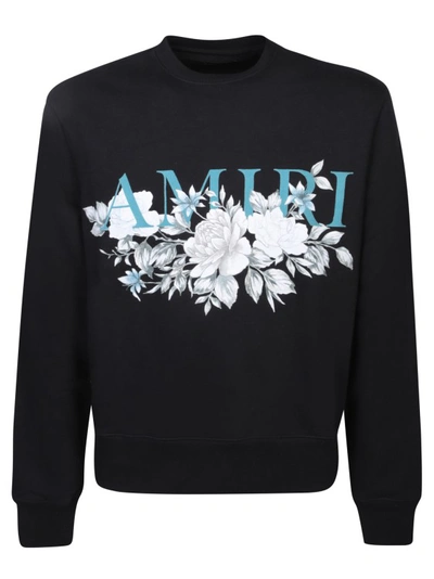 Shop Amiri Black Cotton Sweatshirt