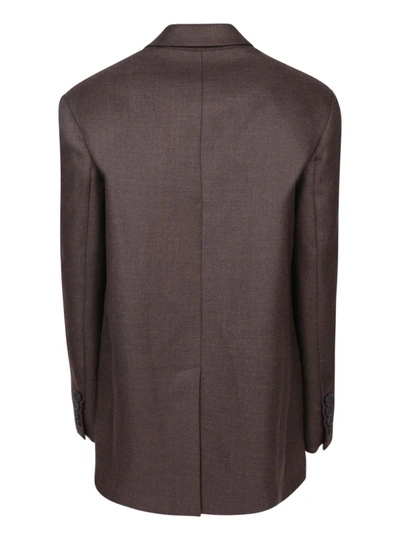 Shop Blanca Vita Wool-blend Jacket In Brown