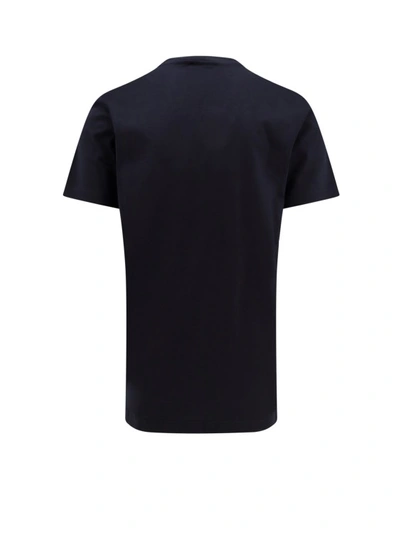 Shop Marni Cotton T-shirt With Embroidered Logo In Black