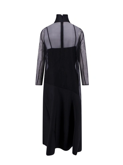 Shop Khaite Black Silk Dress
