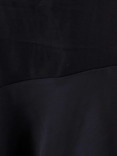 Khaite Bellamy Paneled Long-sleeve Sheer Silk Maxi Dress In Black
