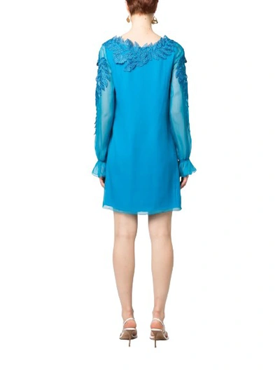 Shop Alberta Ferretti Electric Blue Dresses