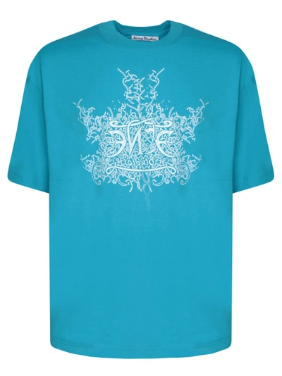 Shop Acne Studios Blue Cotton T-shirt