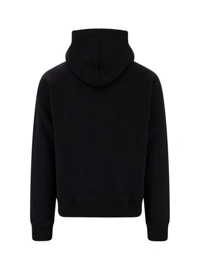 Shop Amiri Cotton Sweatshirt With Frontal Logo In Black