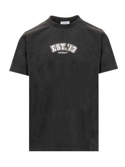Shop Off-white Logic T-shirt In Black