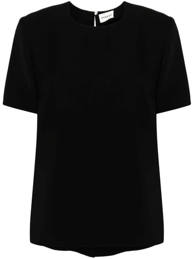 Shop P.a.r.o.s.h . Short-sleeved Blouse In Nero