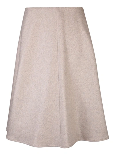Shop Blanca Vita Wool-blend Skirt In Neutrals