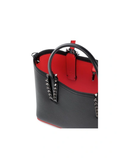 Shop Christian Louboutin Black Leather Cabata Mini Bag