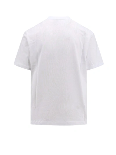 Shop Amiri Cotton T-shirt With Contrasting Logo Print In White