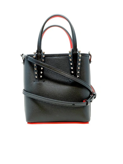 Shop Christian Louboutin Black Leather Mini Cabata Bag