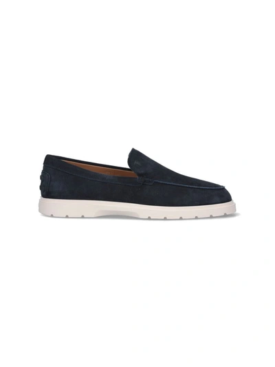 Shop Tod's Flat Shoes In Blue