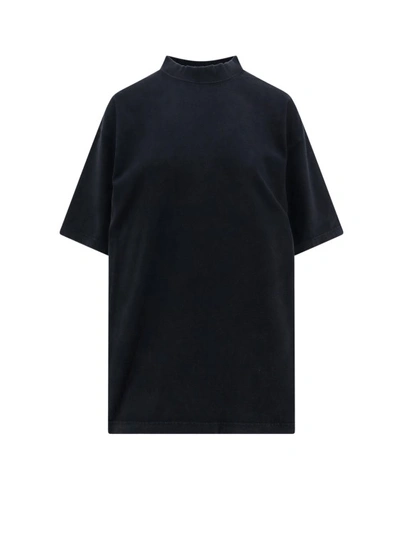 Shop Balenciaga Hand-drawn Cotton T-shirt In Black