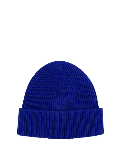 Shop Burberry Blue Cashmere Hat