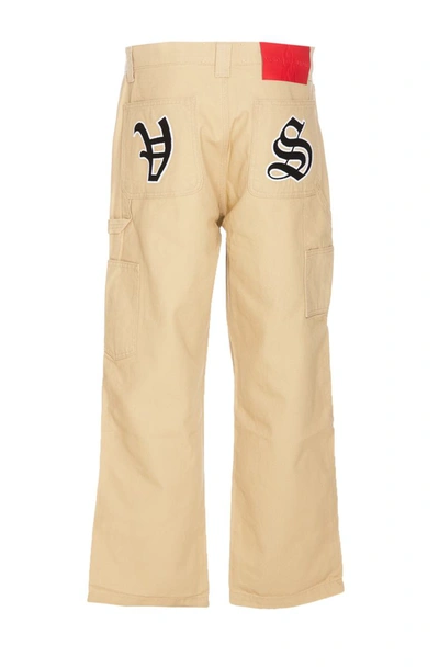 Shop Vision Of Super Trousers In Beige